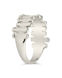 Joss Staggered Band Ring - Sterling Forever