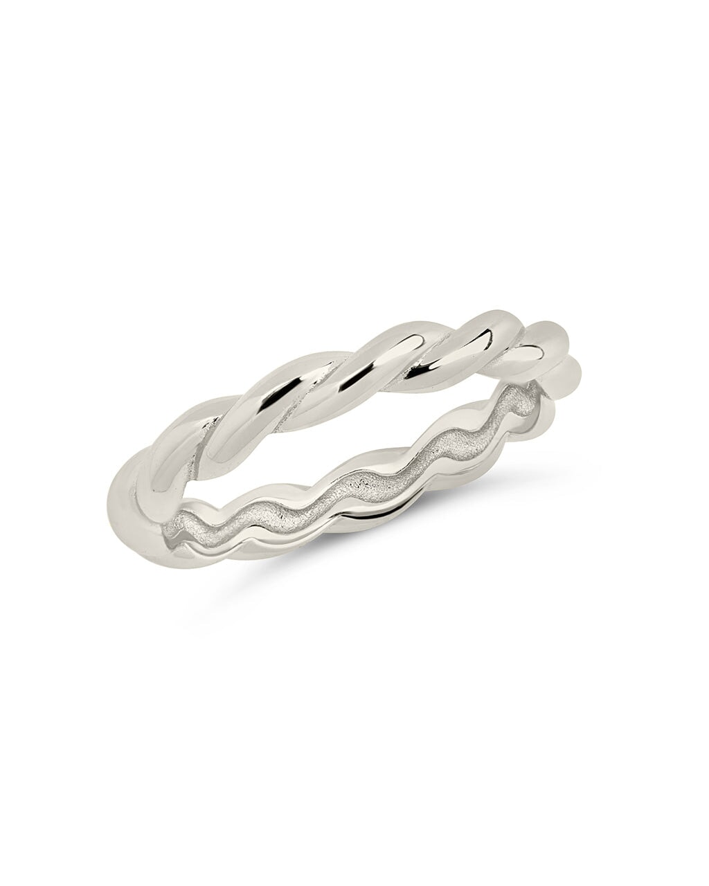 Nixie Twist Band Ring Ring Sterling Forever Silver 7 