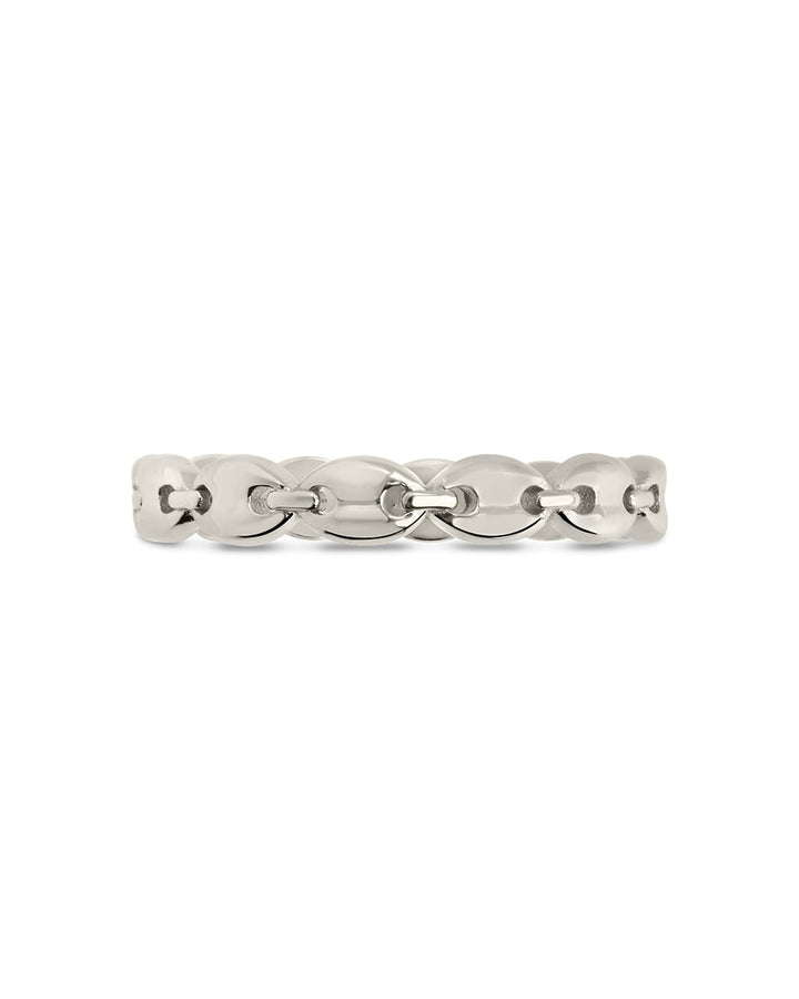Sterling Silver Janie Anchor Chain Ring