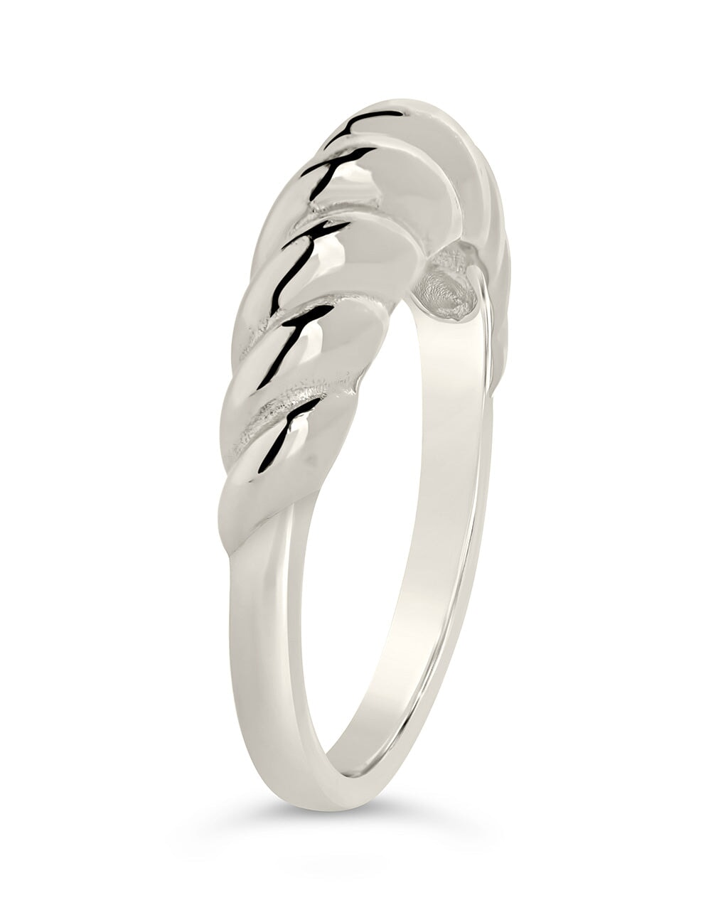 Graham Ring Sterling Silver Graham Twist Band Ring – Sterling Forever