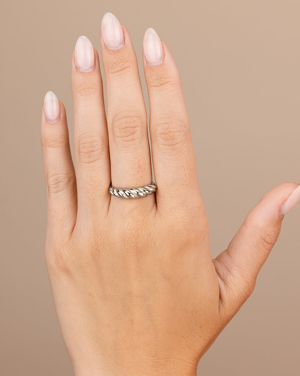 Sterling Silver Graham Twist Band Ring - Sterling Forever