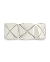Sterling Silver Audrey Quilted Textured Ring - Sterling Forever