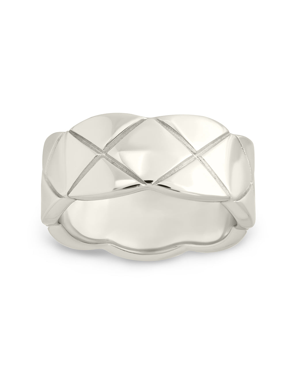 Sterling Silver Audrey Quilted Textured Ring - Sterling Forever