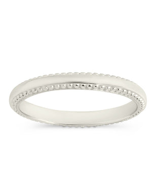 Sterling Silver Kayden Thin Textured Ring