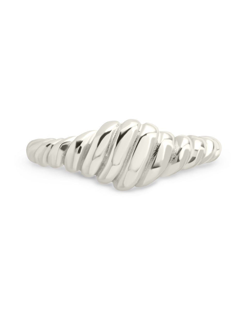 Sterling Silver Paula Ribbed Ring - Sterling Forever