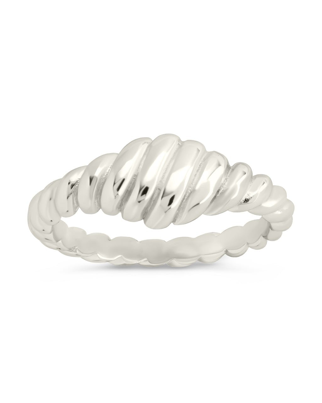 Sterling Silver Paula Ribbed Ring - Sterling Forever