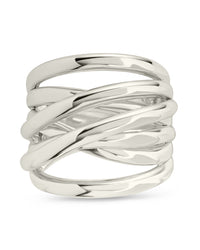 Sterling Silver Rebecca Layered Stacking Ring - Sterling Forever