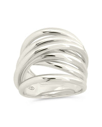 Sterling Silver Rebecca Layered Stacking Ring - Sterling Forever