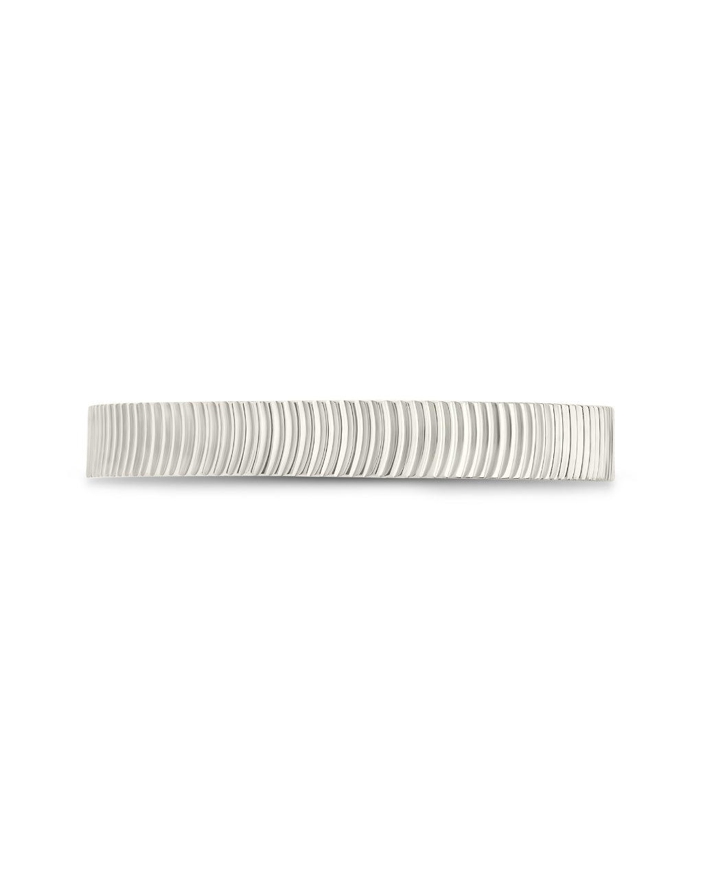 Herringbone Ribbed Ring - Sterling Forever