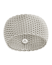 Sterling Silver Wide Mesh Ring