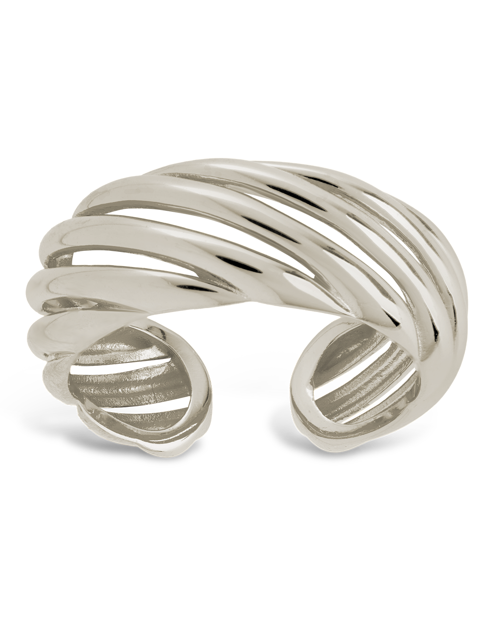 Sterling Silver Julianna Bold Twist Sculpted Ring