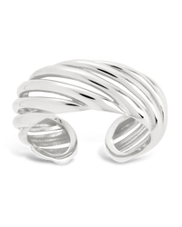 Sterling Silver Julianna Bold Twist Sculpted Ring