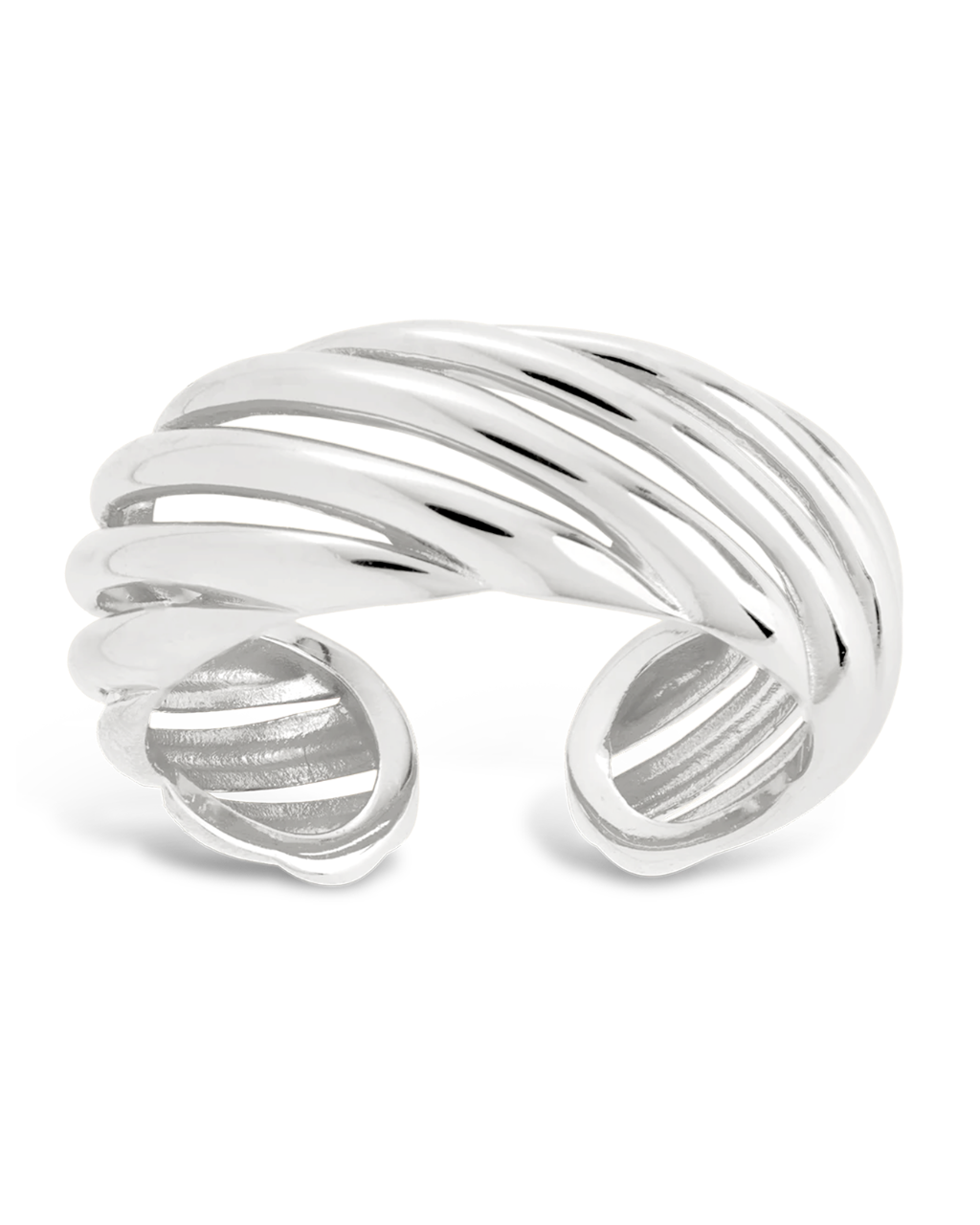 Sterling Silver Julianna Bold Twist Sculpted Ring