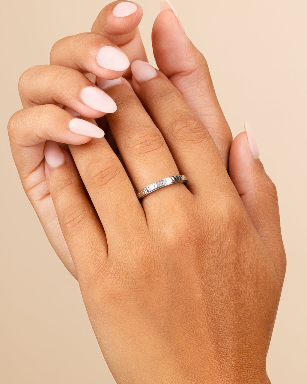 Textured Spinner Ring - Sterling Forever