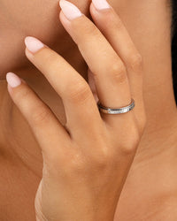 Textured Spinner Ring - Sterling Forever