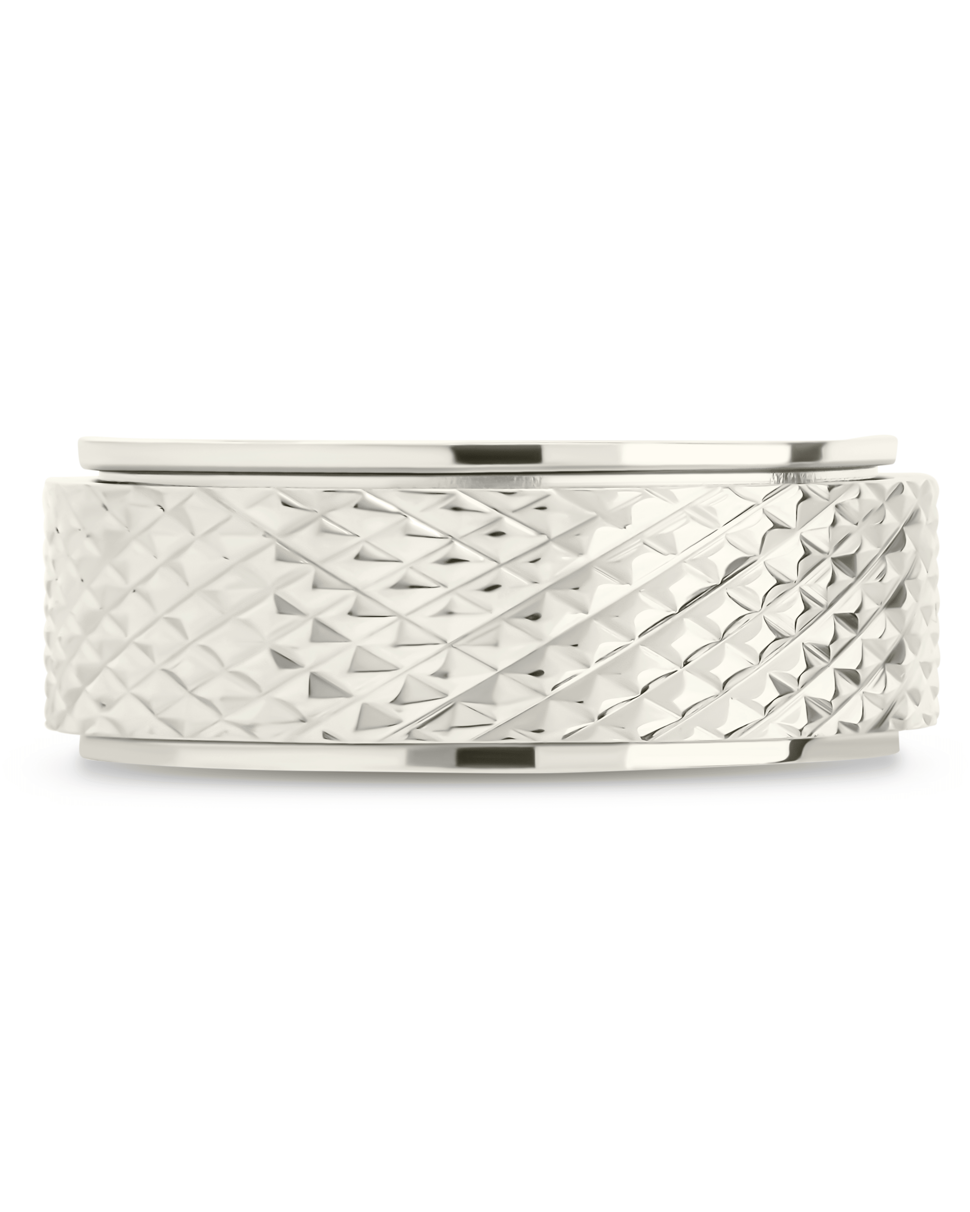 Textured Spinner Ring - Sterling Forever