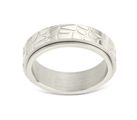 Textured Spinner Ring - Sterling Forever