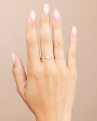Sterling Silver Layla Opal Textured Ring
