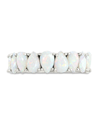 Sterling Silver Janis Opal Eternity Ring