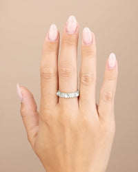 Sterling Silver Terry Pearl Studded Textured Ring - Sterling Forever