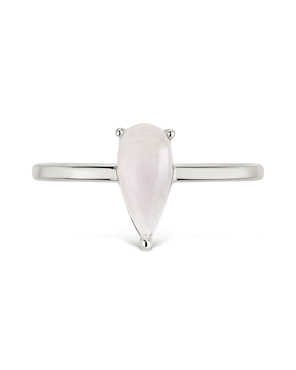 Sterling Silver Moonstone Pear Ring