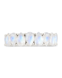 Sterling Silver Janis Moonstone Eternity Band Ring
