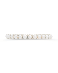 Sterling Silver Gianna Pearl Eternity Ring - Sterling Forever