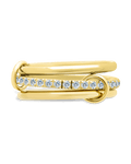 Sterling Silver Dominika CZ Link Stacking Ring - Sterling Forever