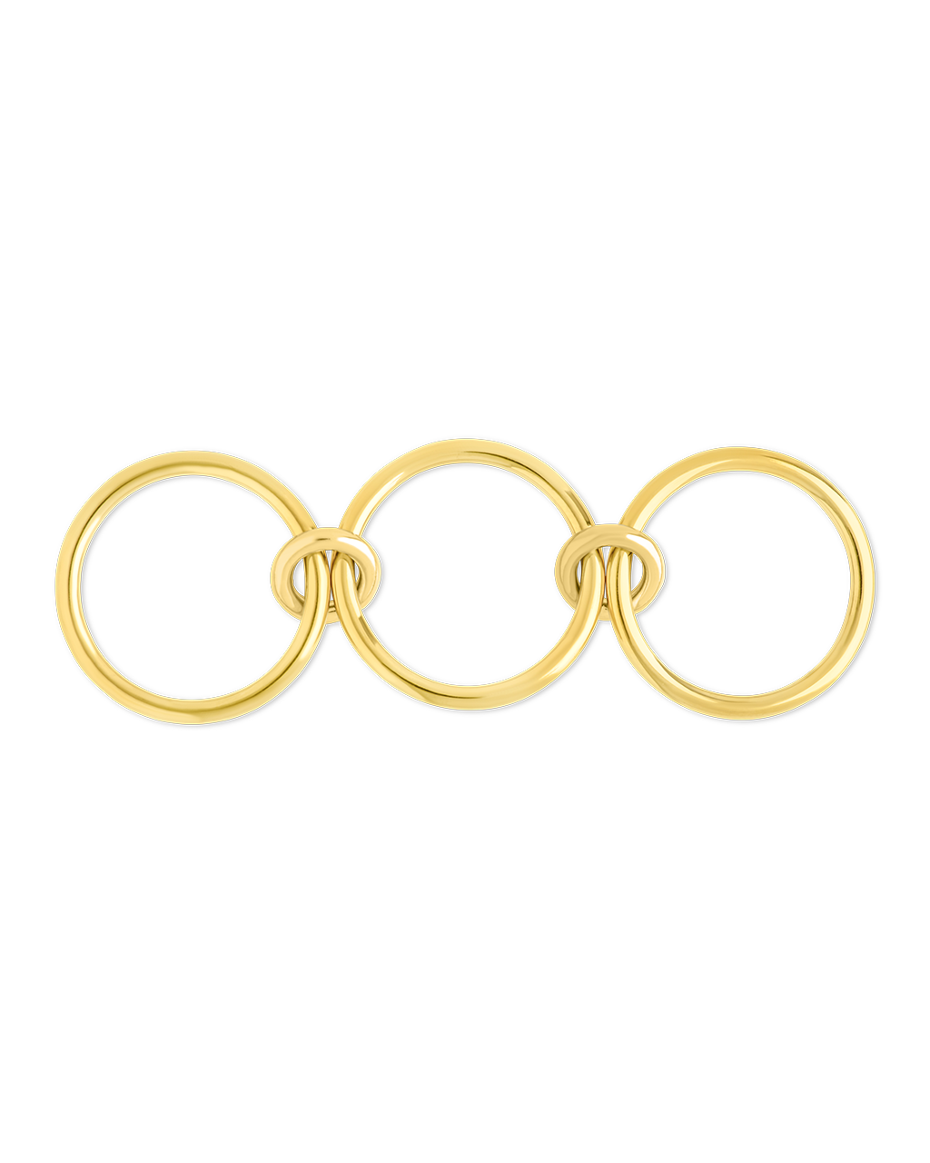 Sterling Silver Jasmin Link Stacking Ring