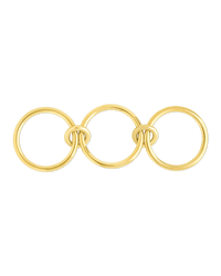 Sterling Silver Jasmin Link Stacking Ring - Sterling Forever