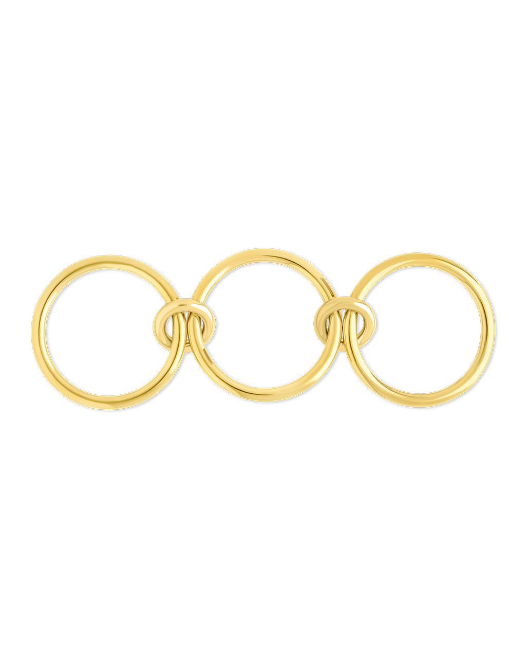 Sterling Silver Jasmin Link Stacking Ring - Sterling Forever