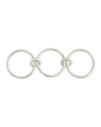 Sterling Silver Jasmin Link Stacking Ring - Sterling Forever
