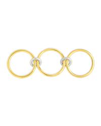 Sterling Silver Jasmin Link Stacking Ring - Sterling Forever
