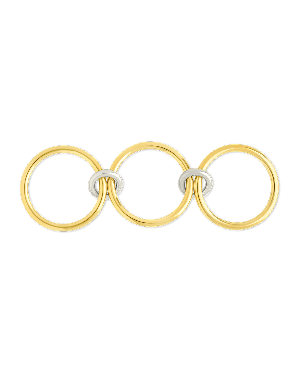 Sterling Silver Jasmin Link Stacking Ring - Sterling Forever