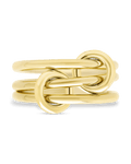 Sterling Silver Jasmin Link Stacking Ring - Sterling Forever