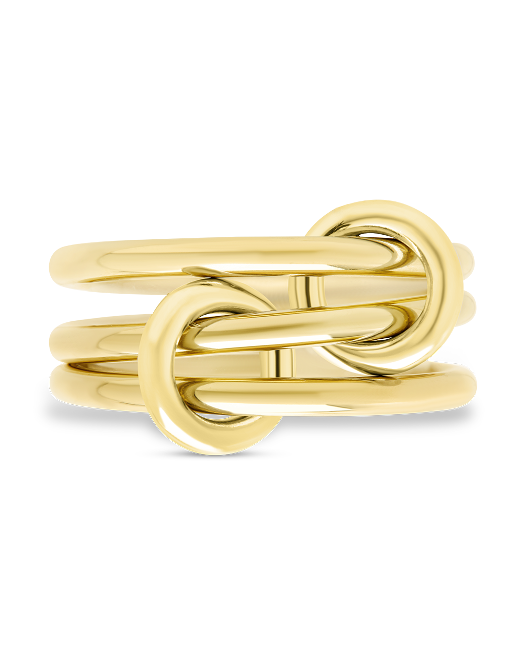 Sterling Silver Jasmin Link Stacking Ring