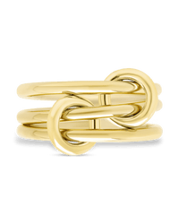 Sterling Silver Jasmin Link Stacking Ring - Sterling Forever