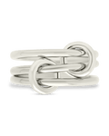 Sterling Silver Jasmin Link Stacking Ring - Sterling Forever