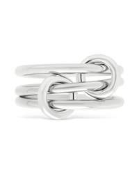 Sterling Silver Jasmin Link Stacking Ring
