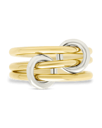 Sterling Silver Jasmin Link Stacking Ring - Sterling Forever