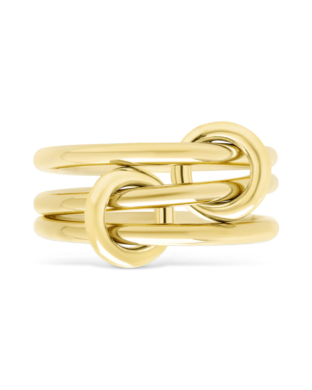 Sterling Silver Jasmin Link Stacking Ring