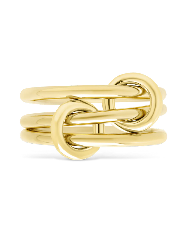 Sterling Silver Jasmin Link Stacking Ring