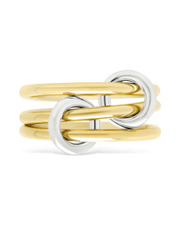 Sterling Silver Jasmin Link Stacking Ring