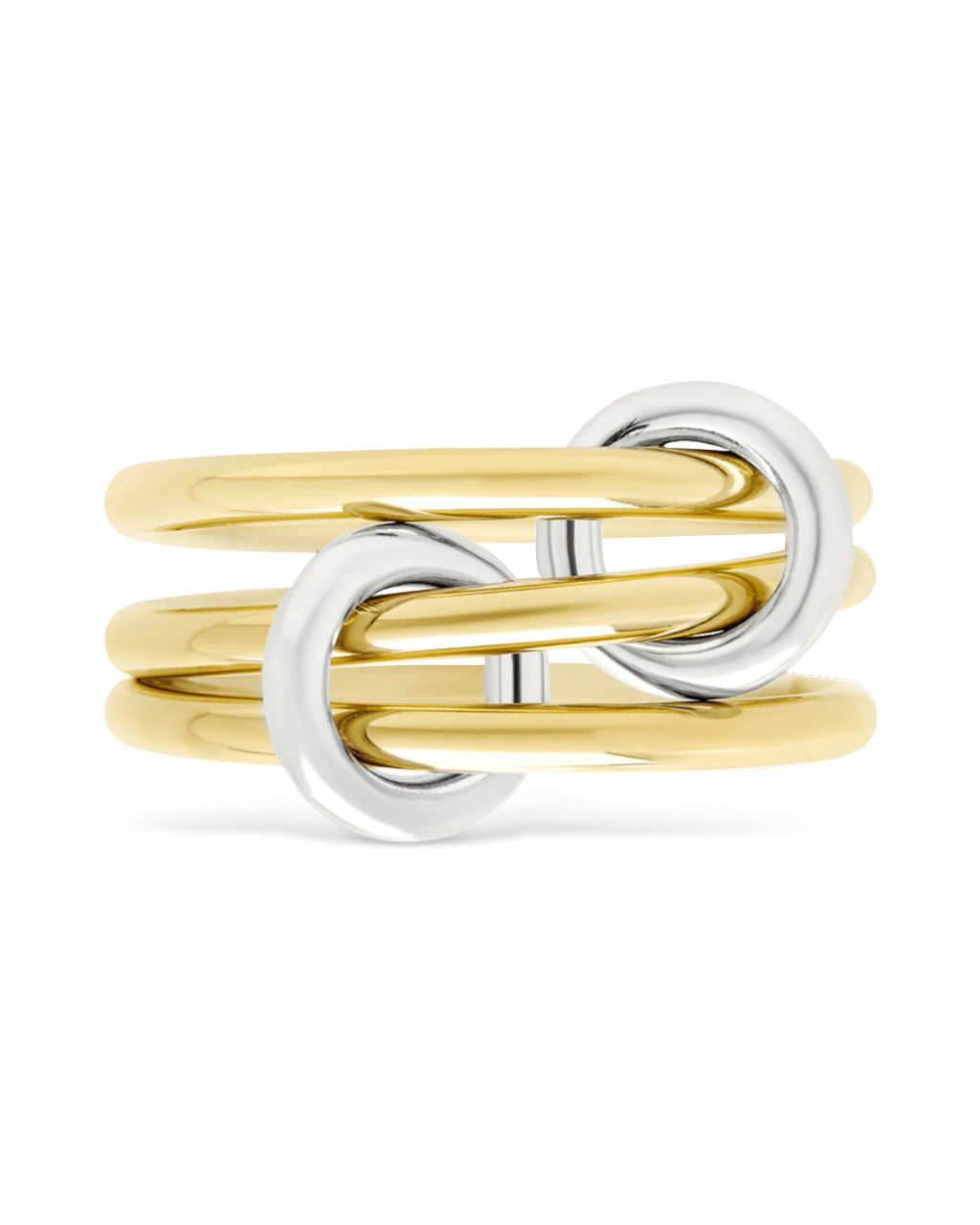 Sterling Silver Jasmin Link Stacking Ring