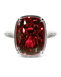 Garnet ring – silver
