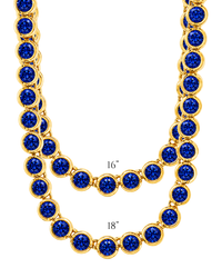 Helene Bezel Sapphire CZ Tennis Necklace