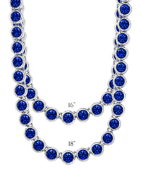 Helene Bezel Sapphire CZ Tennis Necklace