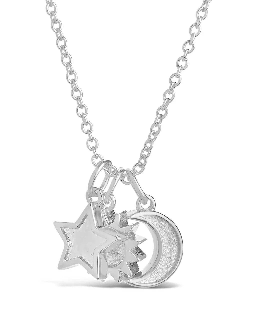 Sun, Moon, and Star Necklace Necklace Sterling Forever Silver 