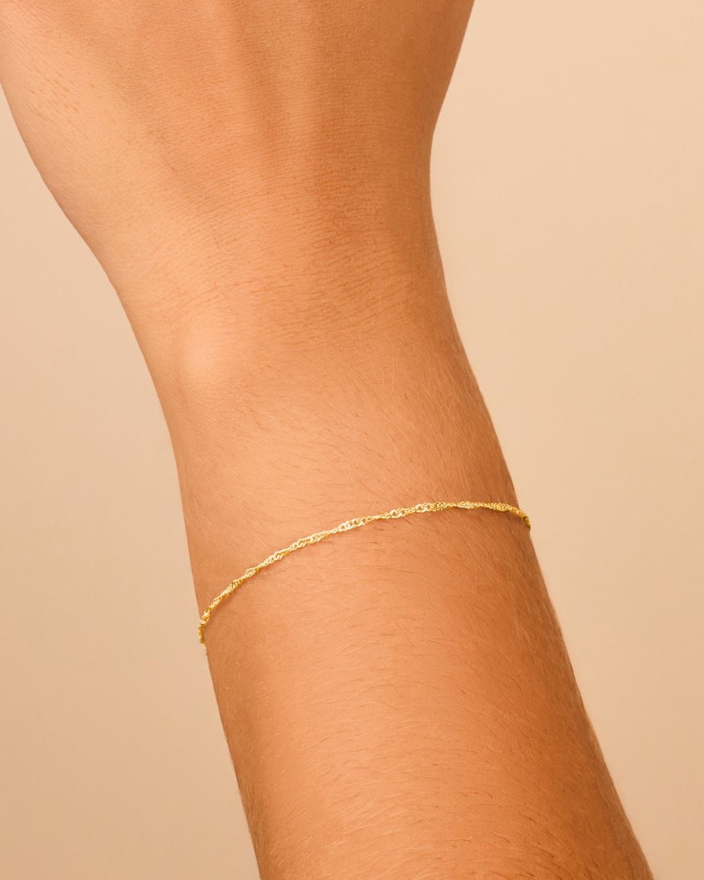 Sterling Silver Janina Delicate Twisted Chain Bracelet - Sterling Forever