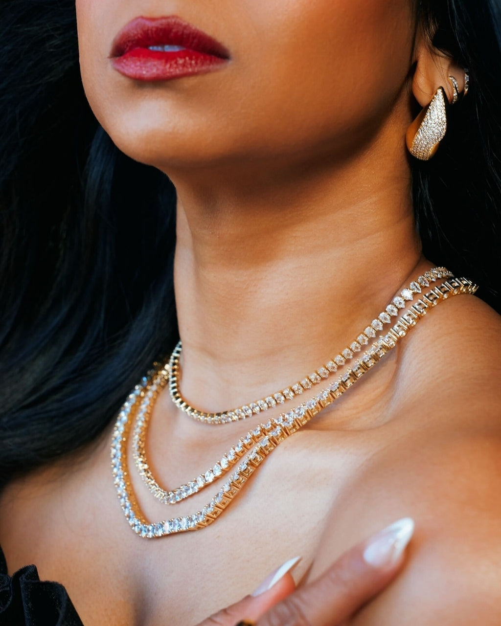 Trishna Noor Drop Tennis Necklace